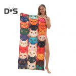 Mikrokiust rannar&auml;tik kokkupandav disain, kerge liivavaba kiirelt kuivav, imav &otilde;huke, kompaktne kaks-&uuml;hes k&auml;ter&auml;tikute hoidmise seljakott S