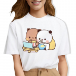Bubu Dudu T-s&auml;rk Naistele Kawaii Joonisfilm Y2k Naljakas t&uuml;druku T-s&auml;rk Hip Hop T&auml;navamood Harajuku armas armas Anime T-s&auml;rk S
