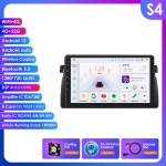 Hizpo Android 13 2Din Autoraadio BMW E46 3. seeriale M3 318/320/325/330/335 1998-2005 Multimeedia Video M&auml;ngija Carplay Stereo WIFI RDS OBD2 SWC S4 8Core 4G 32G AI