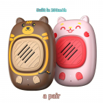 Laste raadiosaatja m&auml;nguasi juhtmevaba piipar &uuml;ks-&uuml;hele v&auml;li interaktiivne piipar puslem&auml;nguasi 【200 mAh】a pair roosa/pruun