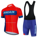 2025 Jalgrattas&otilde;idu Jersey Komplekt Team Bahrain Victorious Valge Suvine Jalgrattariietus Meeste Komplekt Maanteeratta S&auml;rk &Uuml;likond Jalgratta Traksikud 4XL