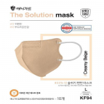 ANYGUARD Lahendusmask KF94 Saeburi Suur 10 tk Vali 1 (Valge/beež/must/roosa/hall) Beige 10 sheets