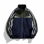 Kevad-s&uuml;gis meeste seisva kraega jakk, paaride jakk, pesapallijakk, lai vabaaja spordijakk XXXXL tumesinine v&auml;rv