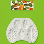 P&otilde;ldmari ja tammelehed silikoonvorm fondantkoogi vorm koogikaunistust&ouml;&ouml;riistad