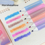 6 tk Magusad esilet&otilde;stjad komplekt, Marshmallow & J&auml;&auml;ga sooda Fluorestseeruv marker-joonistaja maalimiseks, esilet&otilde;stmiseks