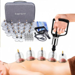 1 Set of Cupping Relaxation Kit; Vacuum Cups in Various Sizes, with Manual Pump and Detailed Cupping Manual 1set