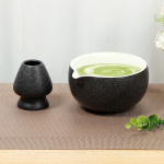 2 tk Jaapani Matcha teekomplekt Matcha segamiskauss vispeldamiseks valamisnokaga Tugev Jaapani teekauss Vispli komplekt must