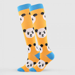 Naiste Absorb Sweat Cartoon Print nailonist pika toruga kompressiooniga v&auml;lispordisokid L punane