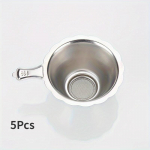 5 tk roostevabast terasest tees&otilde;el peene v&otilde;rguga teelehe lehtrifilter tee ja kohvi k&ouml;&ouml;gitarvikute jaoks 5Pcs