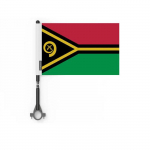 Drapeau - Vanuatu - 5 t&uuml;kki - 14 x 21 cm - Pol&uuml;ester - J&auml;lje rekto/verso