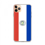 Coque iPhone &ndash; Drapeau Paraguay &ndash; iPhone 11 Pro Max &ndash; Supp &ndash; Mitmev&auml;rviline &ndash; Vertikaalne