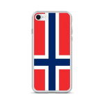 Coque iPhone &ndash; Svalbard et Jan Mayen &ndash; Drapeau &ndash; Souple &ndash; Mitmev&auml;rviline &ndash; &Uuml;hilduv iPhone 8 Plus