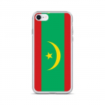 Coque iPhone &ndash; Drapeau Mauritanie &ndash; Supp &ndash; Plastikust l&auml;bipaistev &ndash; &Uuml;hilduv iPhone SE 2020