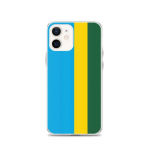 Coque iPhone 12 - PIXELFORMA - Drapeau du Rwanda - Silikoonist supp - Optimaalne kaitse - Disain leger
