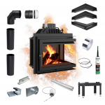 Malmist kamin KRATKI SIMPLE parem 8 kW &Oslash; 200