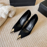 Uued seksikad naiste k&otilde;rged kontsad Naiste stilettos Ruuduline v&auml;rvikombinatsioon Metallik terava ninaga kingad Pulmad Naiste pumbad Mustad kontsad 35 beige