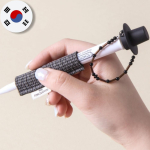 Korea Peakatted Pead Viltpliiatsite Seeria-Must Gat Viltpliiats/Jeon Rip Viltpliiats-K&auml;sit&ouml;&ouml;tooted Black Gat Pen gray
