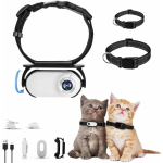 360&deg; p&ouml;&ouml;rlev kassikaamera kaelarihm, HD 1080 koera video juhtmevaba minikaamera sise-/v&auml;listingimustesse must