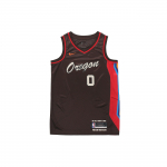 Nike City Edition 20-21 Portland Trail Blazers Damian Lillard Nr.0 Korvpallivorm Meeste Topid Tume-S&ouml;e-Pruun CN1775-250 L