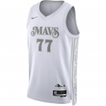 Nike X NBA Dri-Fit Luka Doncic Mavericks 24-25 City Edition Logo Varrukateta Korvpallivorm Unisex vorm Valge FQ4339-100 M