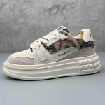 Moodsad Uued Disainer Meeste Kunstnahast Suede K&otilde;iksobituvad Segatud Patchwork Vabaaja Kingad Madalad Mehelikud Spordi K&otilde;ndimise Tossud Zapatos Hombre 38