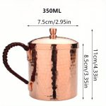 350ML/550ML Moskva Mule Kruus Vasaraga l&ouml;&ouml;dud Tassid Raske Puhas Vask Roosa Kuld K&auml;sitsi valmistatud Puhas T&auml;ismassvask Kruusid 550ML
