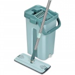 K&auml;ed-vabad lamemopp lihtsasti puhastatava &auml;mbriga 1 Bucket, 1 Handle, 6 Cloths roheline