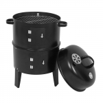 Eemaldatav 3-in-1 Vertikaalne S&ouml;egrill Portatiivne BBQ Suitsuahi