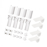 1 komplekt plisseeritud ruloode kronsteinid Lisatarvikud Komplektid Lihtne paigaldamine Rullkardina klambri tugi Aknavarju remondiosad