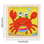 11cm/4.33in Puidust pusle Multifilm Loom Liiklusauto Puidust pusled lastele Montessori m&auml;ngud Laste &otilde;ppem&auml;nguasjad