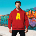 Alvin Chipmunk Halloweeni Kost&uuml;&uuml;m Tr&uuml;kitud Kapuutsiga Dressipluus S&uuml;gis ja Talv Mehed Naised Pikkade Varrukatega Vabaaja Unisex Moodne Kapuutsiga Dressipluus S blue