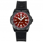 Luminox Pacific Diver Kummirihm Punane Sunray-numbrilaud Kvartssukelduja XS.3135.B 200M Meeste k&auml;ekell p&auml;ikesekiir/punane