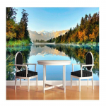 Tapeet 3D J&auml;rvemetsa Seinamaal Lumem&auml;e Seinamaal Elutuba Teler Magamistuba Kodu Kaunistus 200 cm(W) x 140 cm(H)