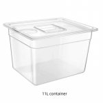 Sous Vide Keetja N&otilde;u 6L 11L Kaks Suurust Toidukvaliteediga PC Materjal Sukeldus Tsirkulaatorite jaoks Vastupidav K&ouml;&ouml;giriist 11L