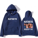KATSEYE: THE BEAUTIFUL CHAOS TOUR 2025 Tr&uuml;kitud pusa Meeste Naiste Lahtine Moodne Kapuutsiga Pika varrukaga vintage Fliis Must Kapuutsiga 3XL