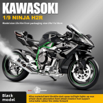 Simulatsioonipihustiga Kawasaki H2r Mootorratta Mudel 1/9 M&otilde;&otilde;tkava Simulatsioonilisest Sulamist Veduri M&auml;nguasjad Mudel Poisi Auto Kogumine Miniatuur must