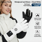 Soojendusega kindad talv: Veekindel Puutetundlik 3-k&auml;iguline Soe One size fits all valge