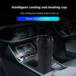 Kohvikruus roostevabast terasest vaakumtass Intelligentne jahutus- ja soojendustass lekkekindel Travel Thermo Cup 330ml autotermoskruus must