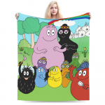 Kawaii Barbapapa Multikatekk Mitu suurust Hubane ja kerge visketekk diivani, tugitooli ja voodi jaoks 30x40in