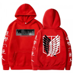 Kuum Anime Attack on Titan Hoodies Levi Shingeki No Kyojin Print Kapuutsiga meeste Naiste riided Suures suuruses dressipluus Harajuku Pullover L