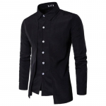 Meeste pikkade varrukatega n&ouml;&ouml;bipluus Ametlik &auml;rit&ouml;&ouml; Slim Fit T-s&auml;rgid Topid 2XL