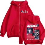 Ado Maailmatuur Hibana T&otilde;mblukuga Hupparid Mehed Naised R&otilde;ivad Mood Harajuku T&otilde;mblukuga Dressipluus Pullover Jakk Mantel Streetwear S punane