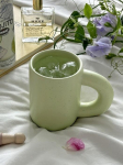 Elegantne laud [Kingituskomplekt/3 v&auml;rvi] Elevandiluu ja t&auml;piline kruus Kingituskomplekt (Kohvitass S&otilde;ber V&auml;rske paar) Pink Dot Mug 1p Gift Set gray