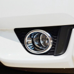 ABS Chrome For Honda FIT JAZZ accessories 2015 2016 car styling Car front fog lamp light frame cover fog lamp cover 1