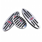 for BMW Mini Cooper JCW S R55 R56 R60 R61 F54 F55 Aluminum Alloy Car Fuel Clutch Brake Foot Pedal Sticker 1pcs