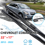 2x Chevrolet Cobalt MK2 Ravon R4 2012-2022 kummiriba t&auml;itmine eesmised klaasipuhasti harjad, auto esiklaasi esiklaas Style A