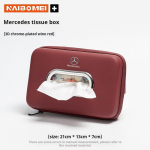 For Mercedes Benz AMG V C A E Class GLC SLK SL GLK GLA ML Vito Car 3D stereoscopic tissue box seat backrest Sun visor tissue box