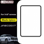 LINNUNU 13.2&lsquo;&rsquo;14.8&lsquo;&rsquo; Car screen Silicone Protective Frame Edge Cover for jaecoo j7 PHEV accessories 2025 2024 Central Contro 14.8inch-Black