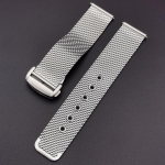 V&otilde;rgusilmast Milanese kellak&auml;ev&otilde;ru Omega Seamaster 007 kella tippklassi metallist roostevabast terasest liblikaga kokkupandava lukuga 20 mm 22 mm For 20mm