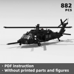 realistlik MH-60K Blackhawk helikopteri r&uuml;nnakklotsid s&otilde;jaline lahingulennuk klotsid helikopterlennundus armee USA U.S. n&auml;ita moc